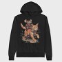Mouse Cowboy Cat, Hanorac Oversize Barbati (Unisex)