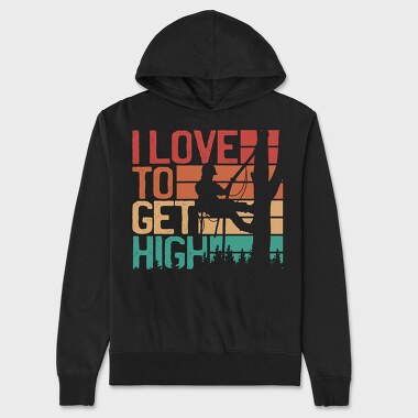 Love To Get High Arborist Quote, Hanorac Oversize Barbati (Unisex)