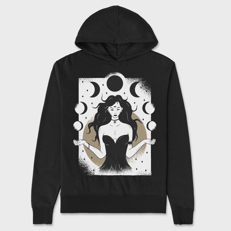 Lunar Goddess, Hanorac Oversize Barbati (Unisex)