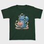 Magical Cat With Book Whimsical, Tricou Copii
