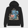 Magical Cat With Book Whimsical, Hanorac Oversize Barbati (Unisex)