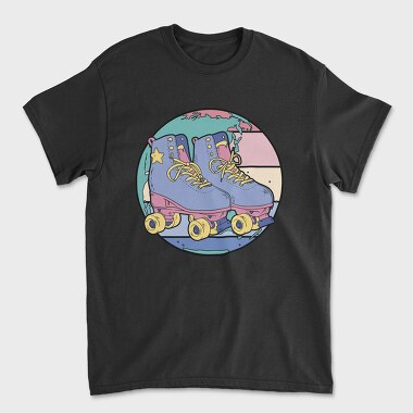 Pastel Roller Skates, Tricou Barbati (Unisex)