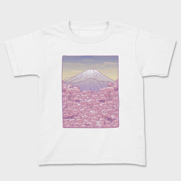 Pastel Sakura Mount Fuji, Tricou Copii
