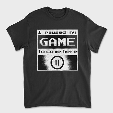 Paused Gamer, Tricou Barbati (Unisex)