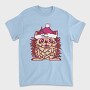 Hedgehog In Christmas Lights, Tricou Barbati (Unisex)