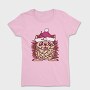 Hedgehog In Christmas Lights, Tricou Femei