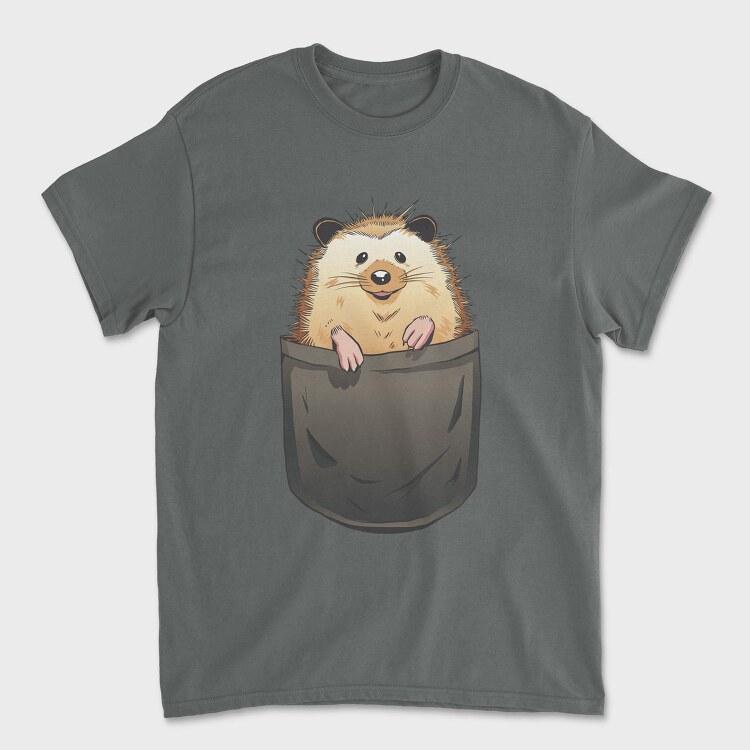Hedgehog In Pocket, Tricou Barbati (Unisex)