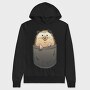Hedgehog In Pocket, Hanorac Oversize Barbati (Unisex)