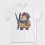 Hedgehog Ski Adventure, Tricou Barbati (Unisex)