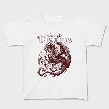 Here Be Dragons Fantasy, Tricou Copii