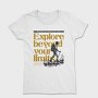 Hiking Exploration Quote, Tricou Femei