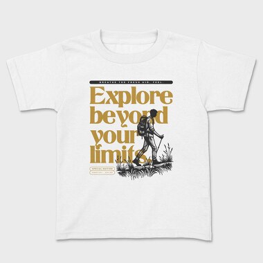 Hiking Exploration Quote, Tricou Copii