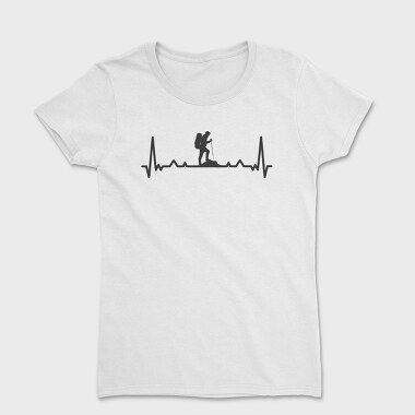 Hiking Heartbeat Line, Tricou Femei