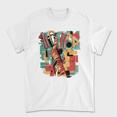 Hip Hop Musician Abstract Music, Tricou Barbati (Unisex)