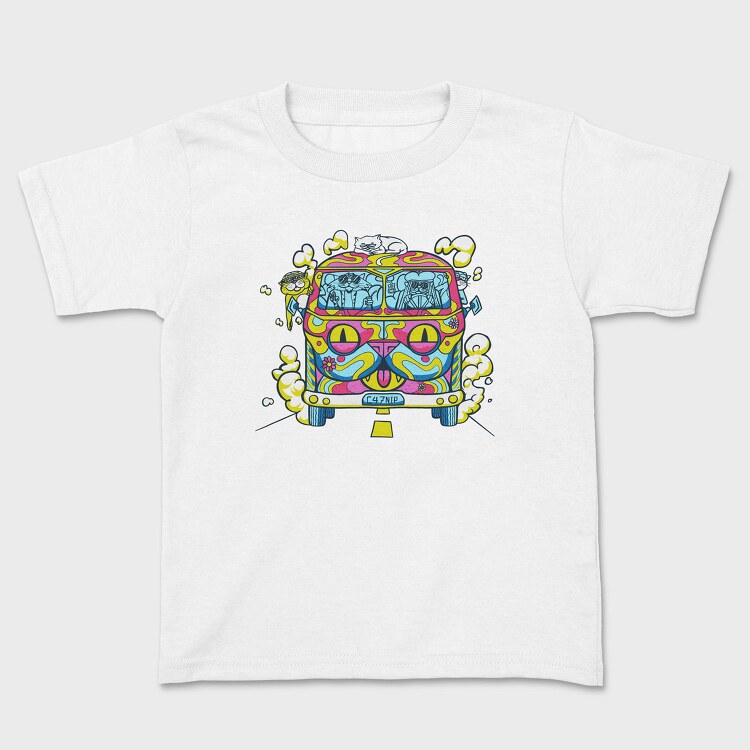 Hippie Cat Van, Tricou Copii