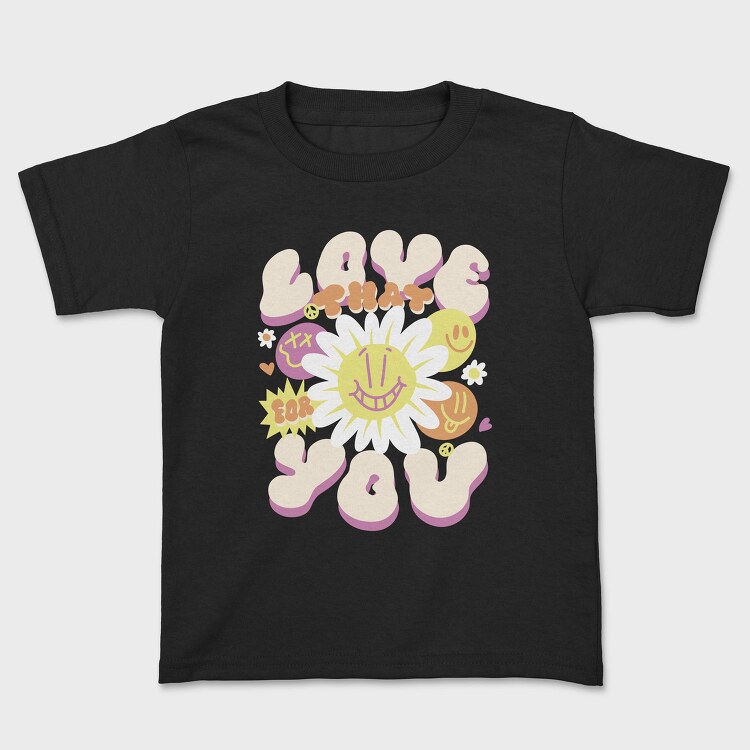 Hippie Love Quote, Tricou Copii