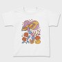Hippie Mushroom Planet Flower, Tricou Copii