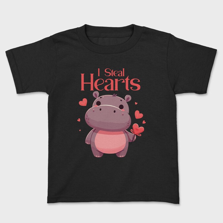 Hippo Heart Valentine, Tricou Copii
