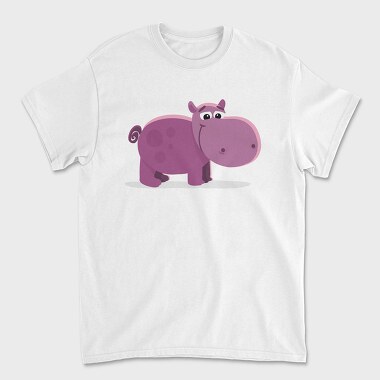 Hippo Huggable, Tricou Barbati (Unisex)