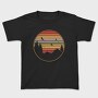Mountains and Tree Retro Sunset, Tricou Copii
