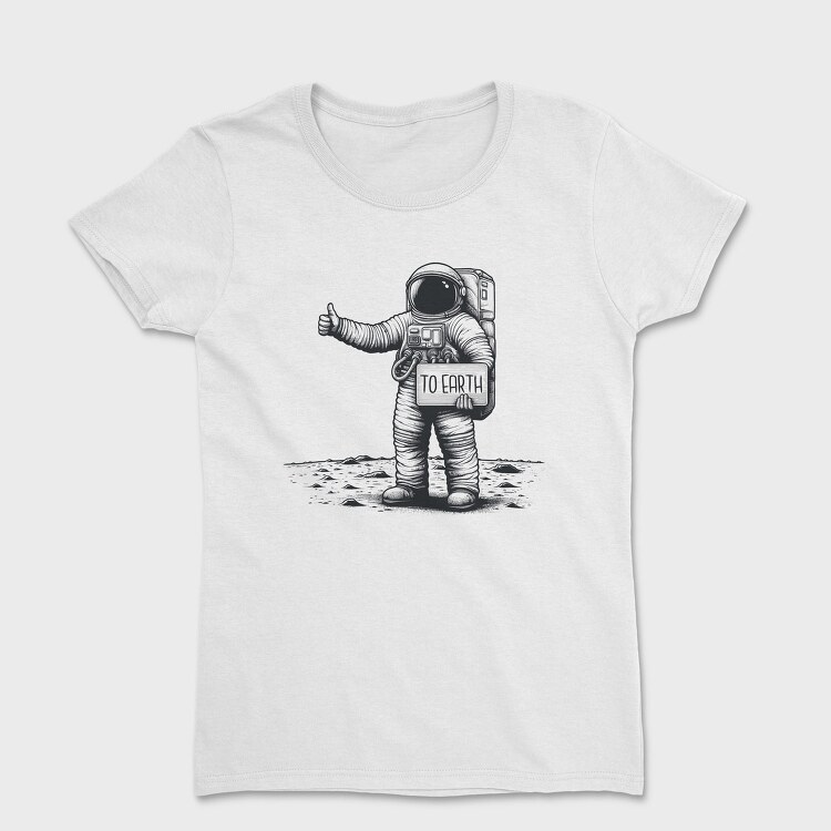 Hitchhiking Astronaut, Tricou Femei
