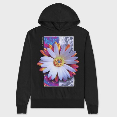 Holographic Lily Flower, Hanorac Oversize Barbati (Unisex)