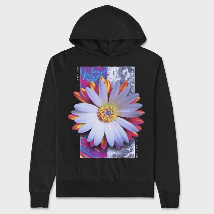 Holographic Lily Flower, Hanorac Oversize Barbati (Unisex)