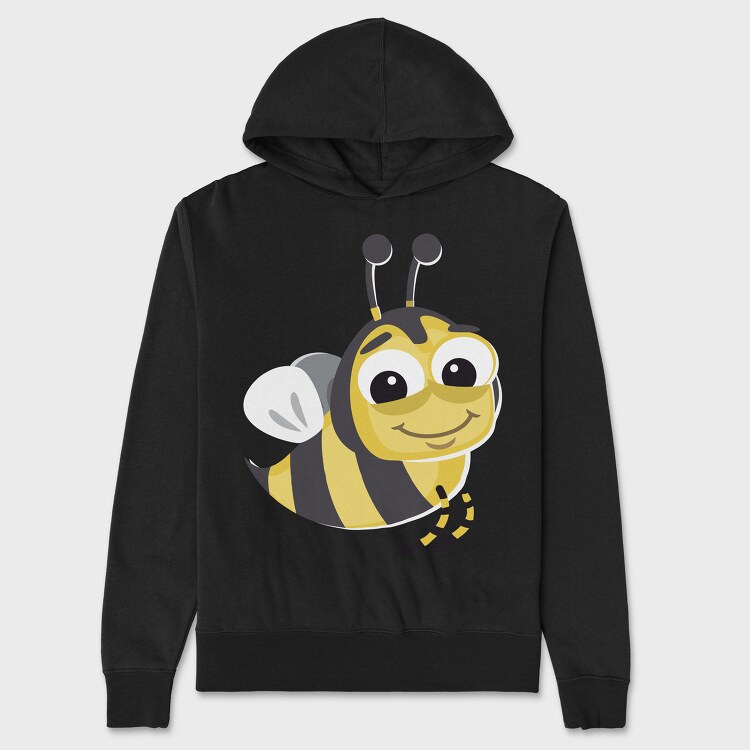 Honey Bee Smile, Hanorac Oversize Barbati (Unisex)