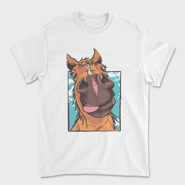 Horse Face Looking Down Close Up, Tricou Barbati (Unisex)