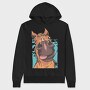 Horse Face Looking Down Close Up, Hanorac Oversize Barbati (Unisex)