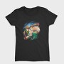 Horse Girl Colorful Hair, Tricou Femei