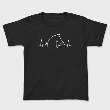Horse Heartbeat Line, Tricou Copii