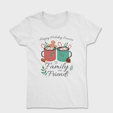 Hot Chocolate Holiday Season Drinks, Tricou Femei