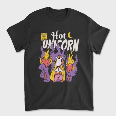 Hot Unicorn Cartoon, Tricou Barbati (Unisex)