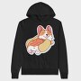 Hotdog Corgi, Hanorac Oversize Barbati (Unisex)