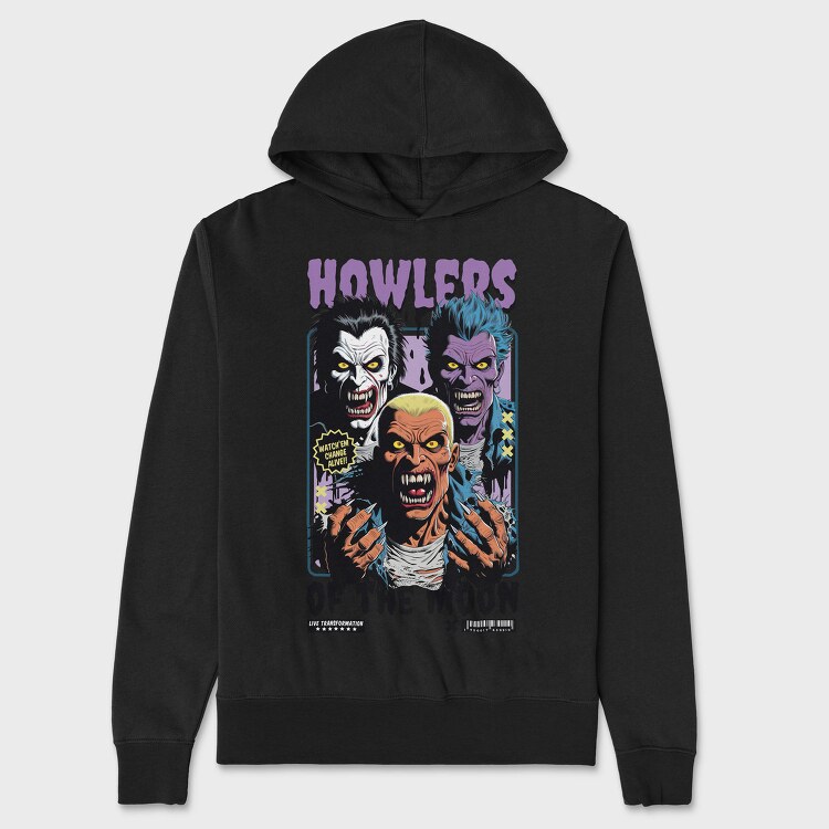 Howlers Of The Moon, Hanorac Oversize Barbati (Unisex)