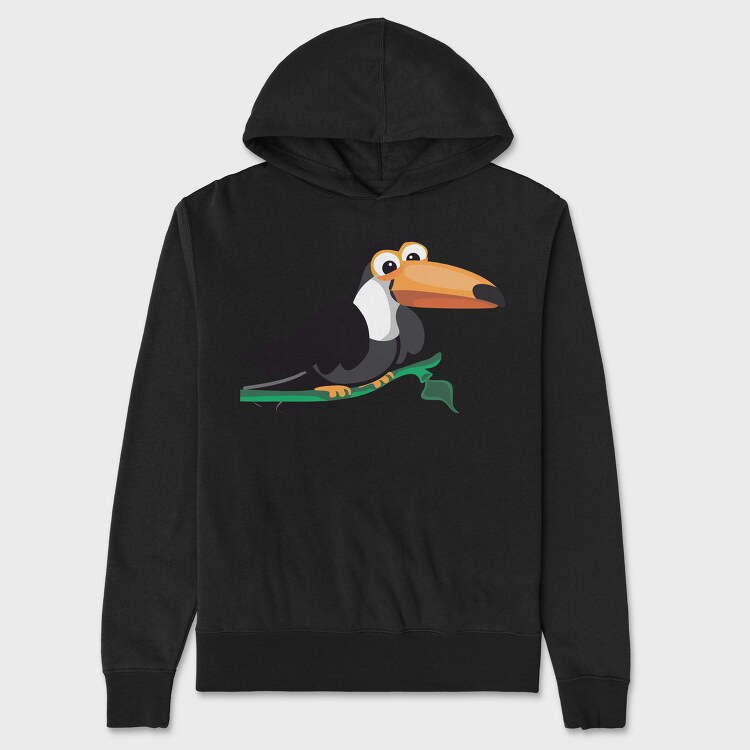 Toucan Paradise, Hanorac Oversize Barbati (Unisex)