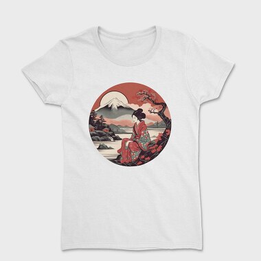 Traditional Japanese Geisha, Tricou Femei