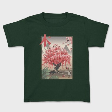 Traditional Japanese Sakura Tree, Tricou Copii