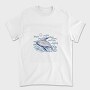 Whale Ocean Illustration, Tricou Barbati (Unisex)