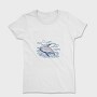 Whale Ocean Illustration, Tricou Femei