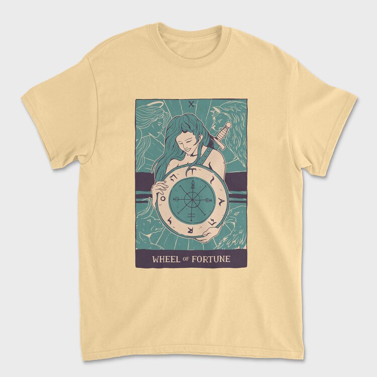 Wheel Of Fortune Tarot, Tricou Barbati (Unisex)