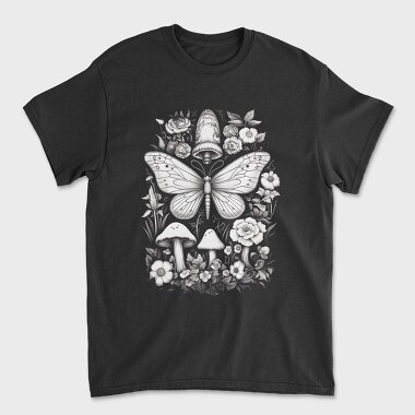 Whimsical Cottagecore Moth, Tricou Barbati (Unisex)