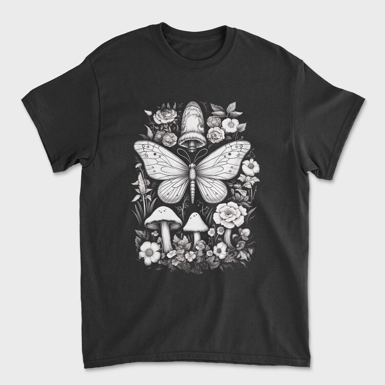 Whimsical Cottagecore Moth, Tricou Barbati (Unisex)