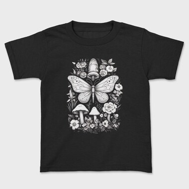 Whimsical Cottagecore Moth, Tricou Copii