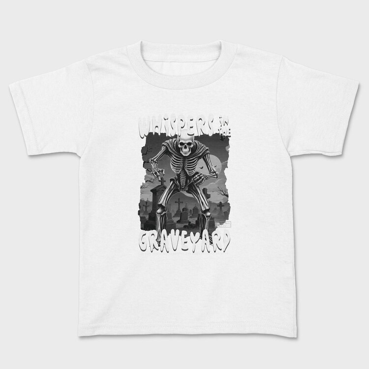 Whispers In The Graveyard Skeleton, Tricou Copii