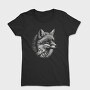 Wild Fox Monochromatic Portrait, Tricou Femei