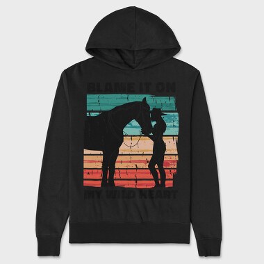 Wild Heart Horse My, Hanorac Oversize Barbati (Unisex)