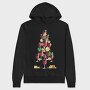 Wine Christmas Tree 001, Hanorac Oversize Barbati (Unisex)