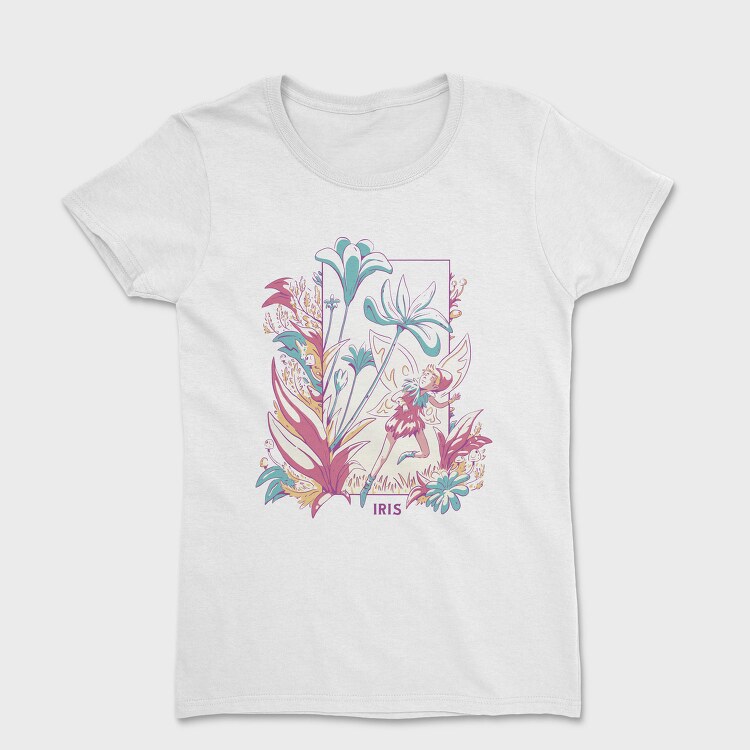 Winged Fairy In Flower Field Fairy Core 10, Tricou Femei